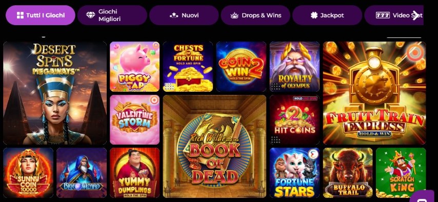 Cerca e gioca alle tue slot preferite nel casinò online